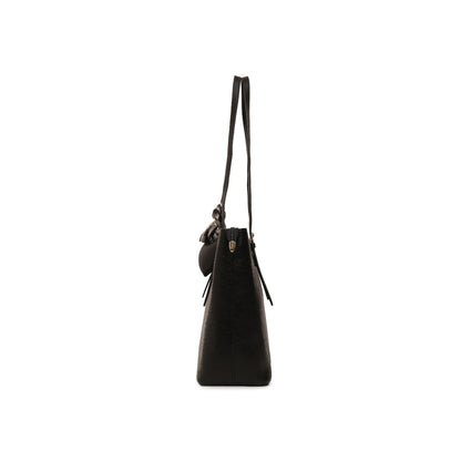 Magnolia Black PU Leather Solid One Size Women Tote