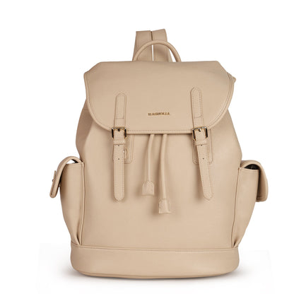 Magnolia PU Leather  Yellow Backpack
