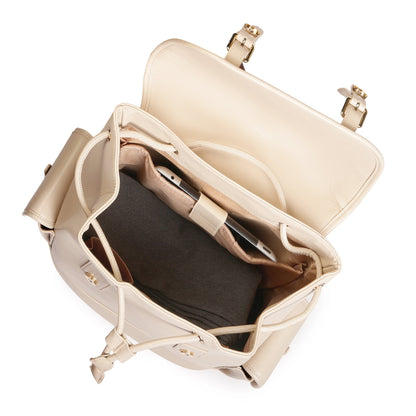 Magnolia PU Leather  Yellow Backpack