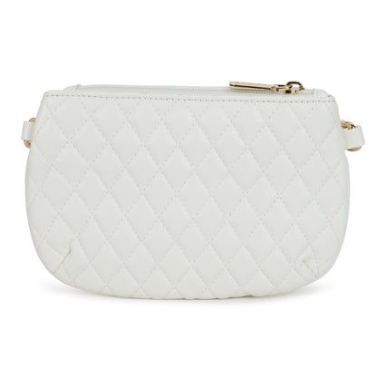 Magnolia PU Leather Women White Tote Bag
