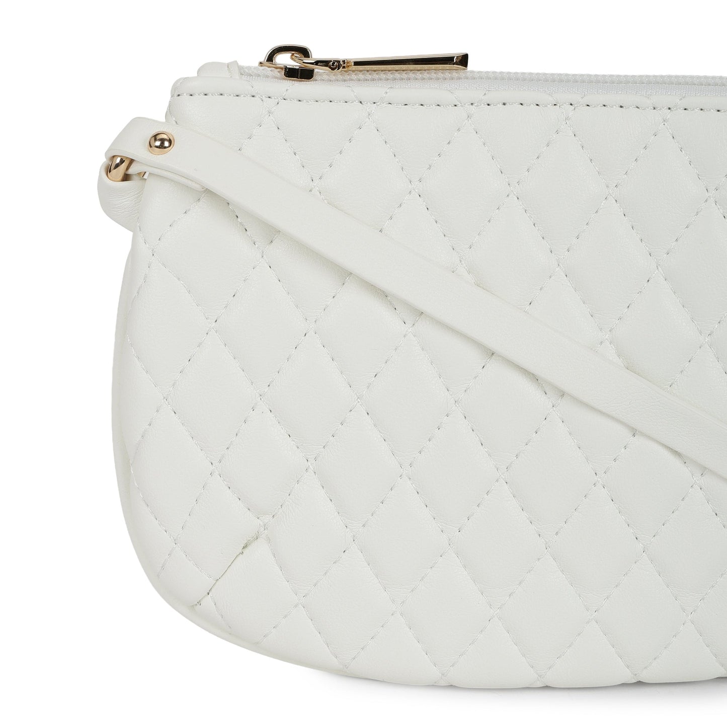 Magnolia PU Leather Women White Tote Bag