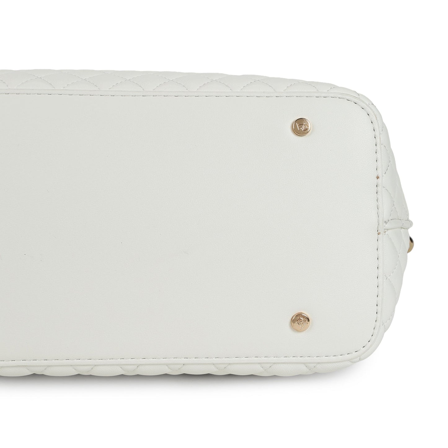 Magnolia PU Leather Women White Tote Bag