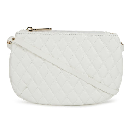 Magnolia PU Leather Women White Tote Bag
