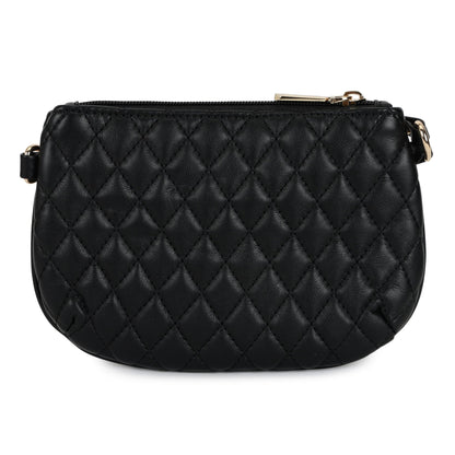 Magnolia PU Leather Women Black Tote Bag