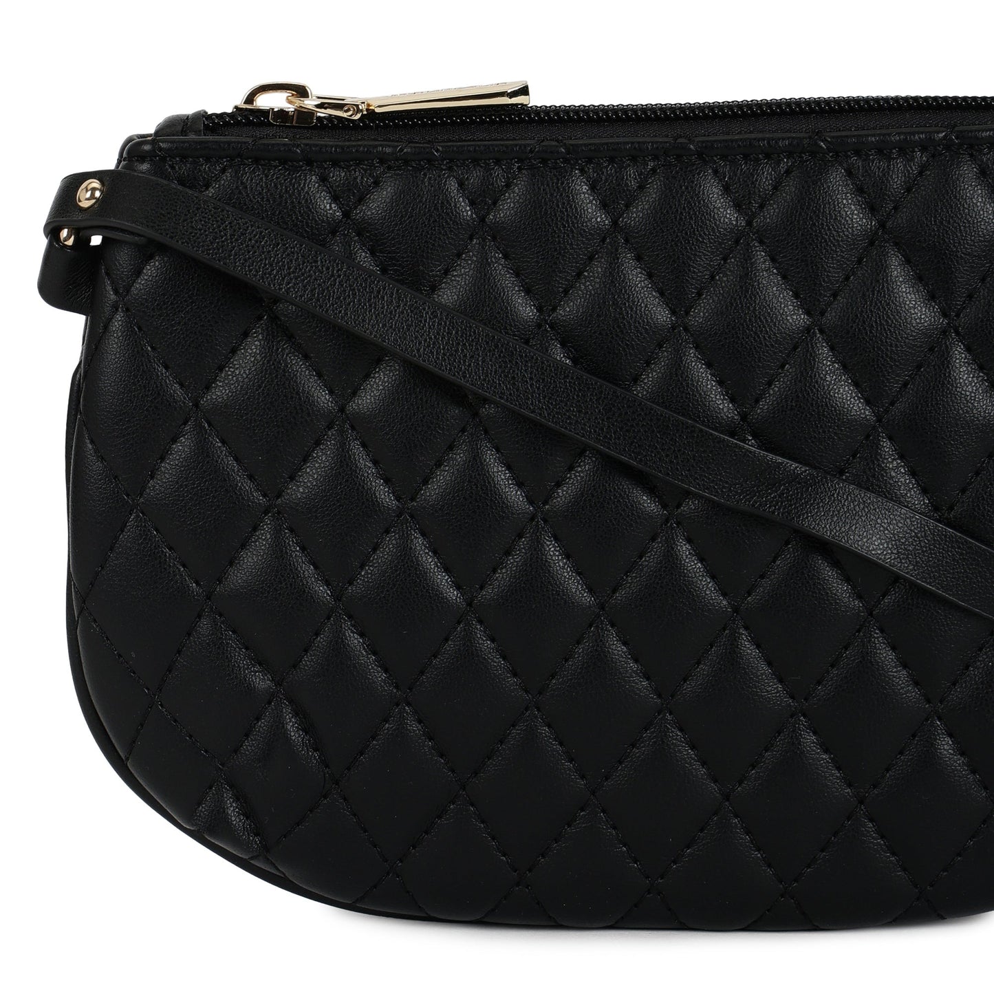 Magnolia PU Leather Women Black Tote Bag