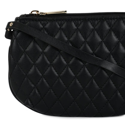 Magnolia PU Leather Women Black Tote Bag