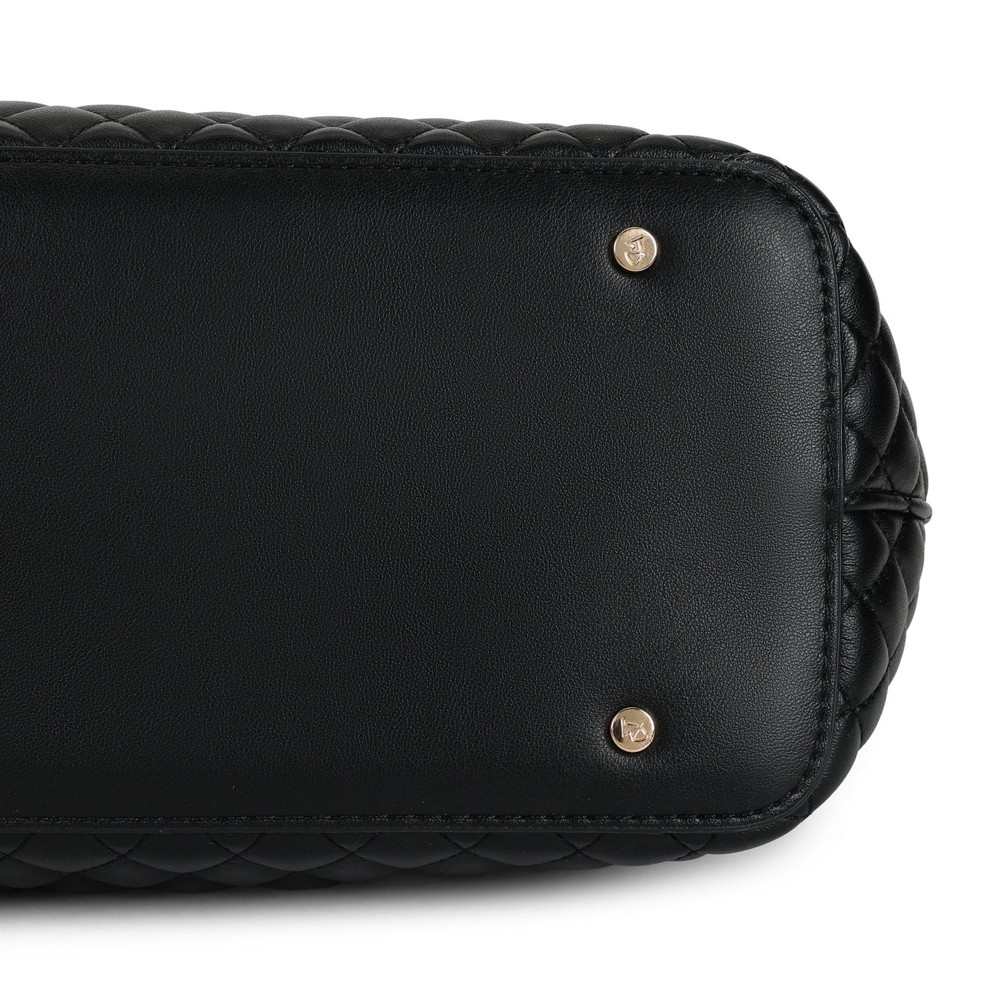 Magnolia PU Leather Women Black Tote Bag