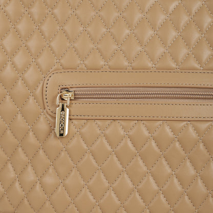 Magnolia PU Leather Women Khaki Tote Bag