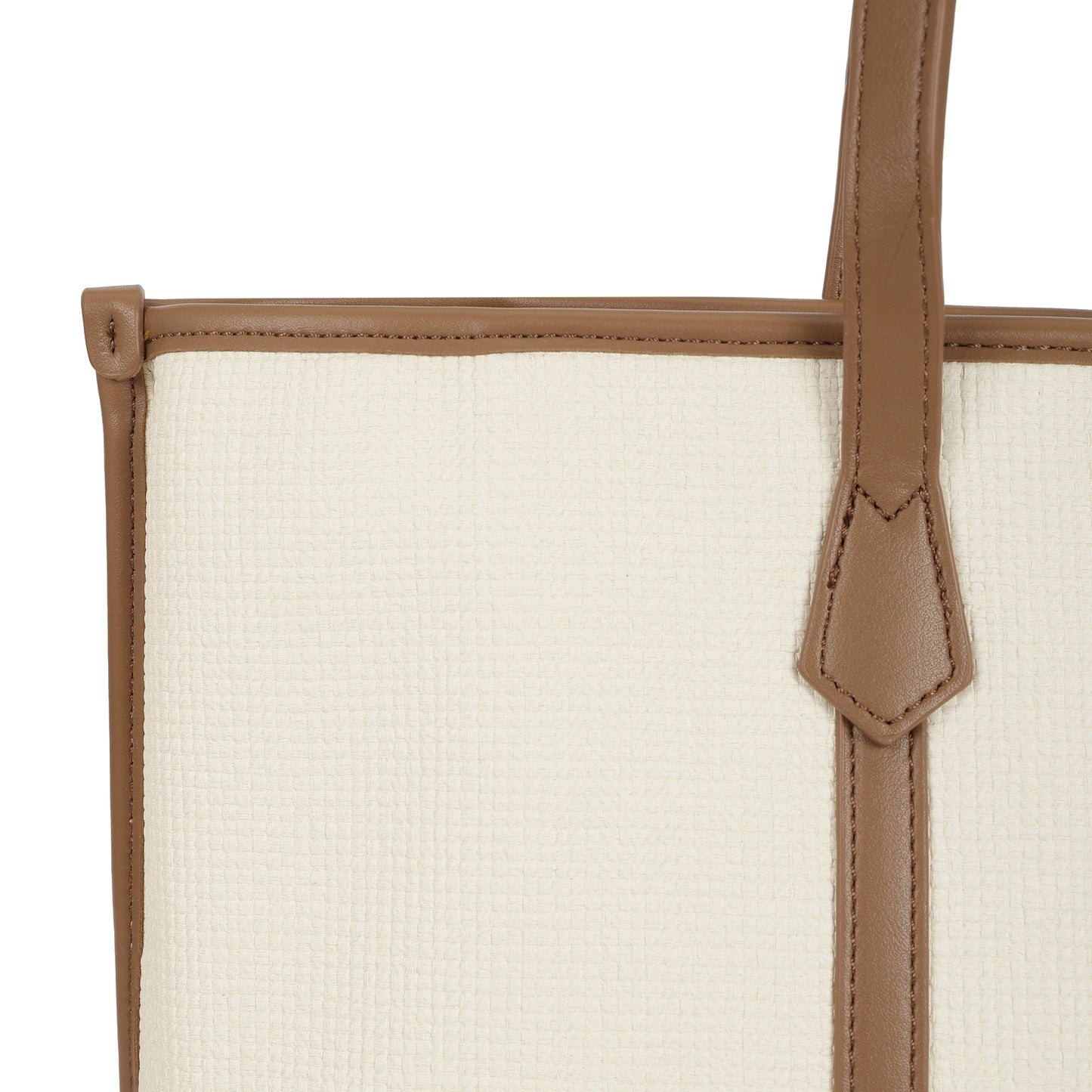 Magnolia PU Leather Women Khaki Tote Bag
