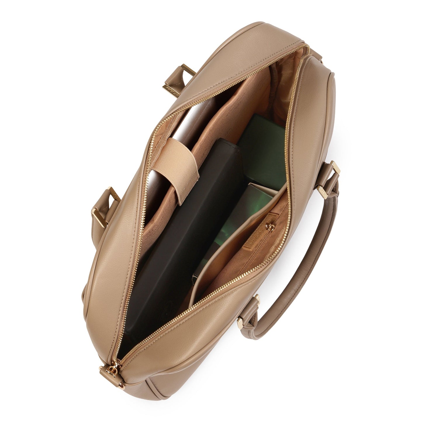 Magnolia PU Leather  Taupe Laptopbag
