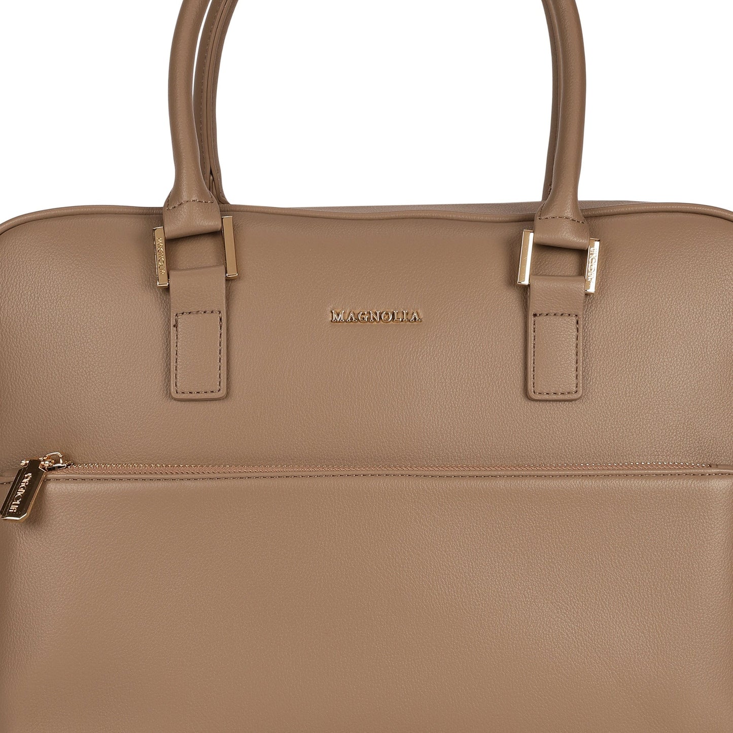 Magnolia PU Leather  Taupe Laptopbag