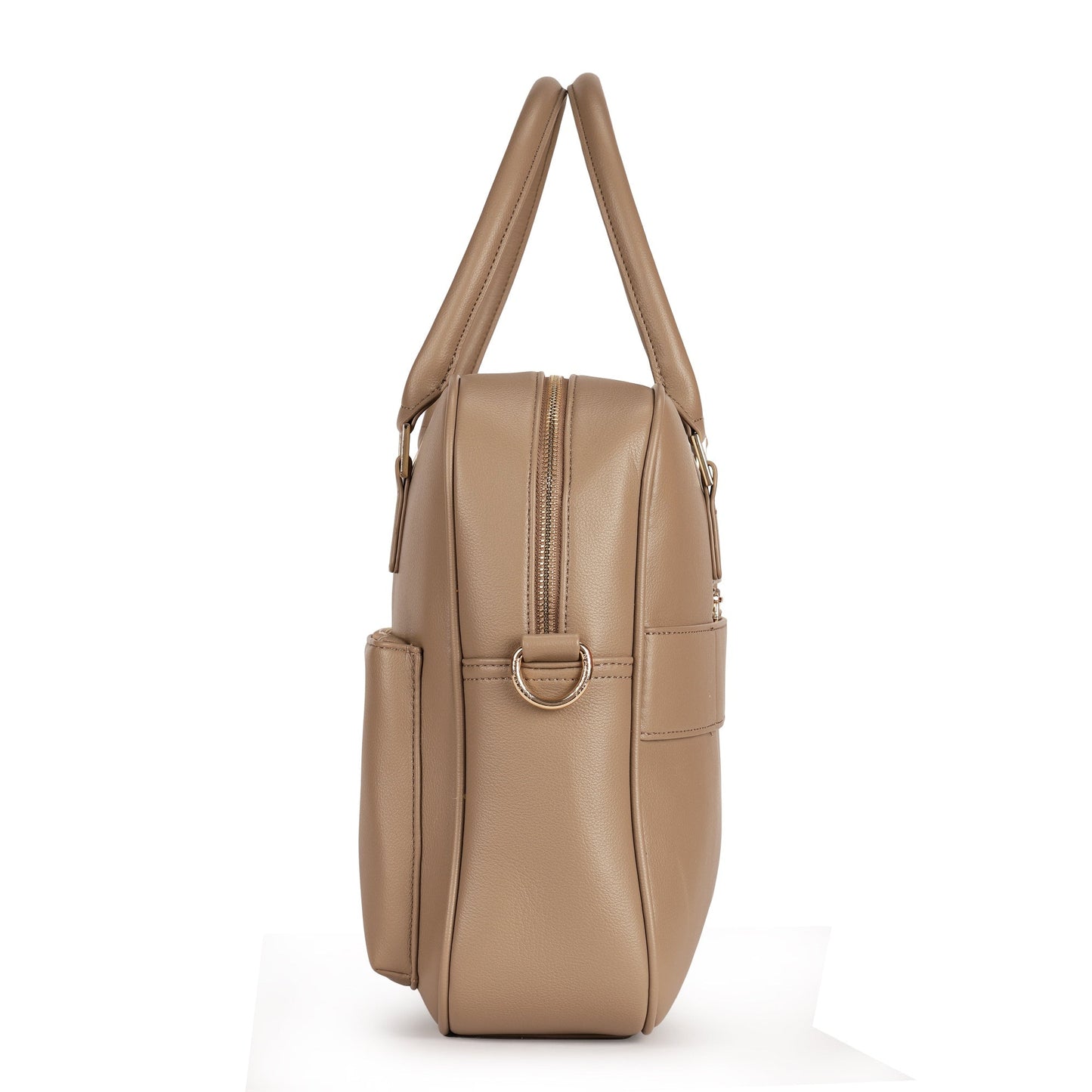 Magnolia PU Leather  Taupe Laptopbag