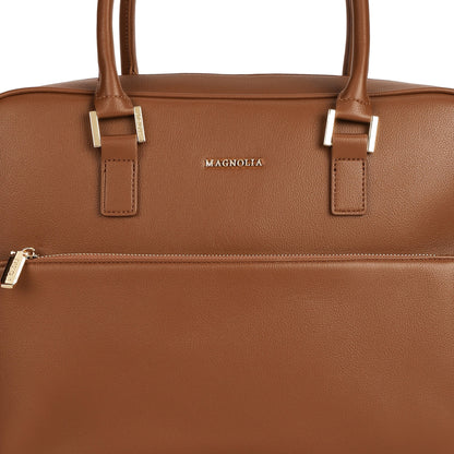 Magnolia PU Leather  Brown Laptopbag
