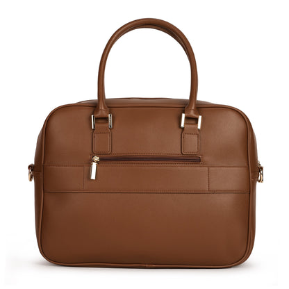 Magnolia PU Leather  Brown Laptopbag