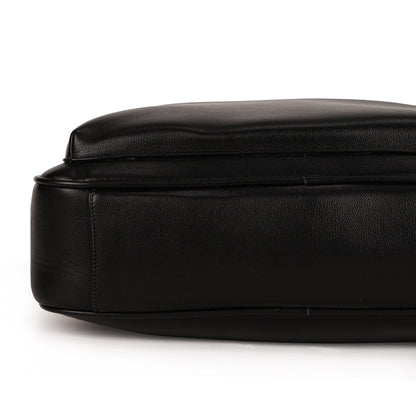 Magnolia PU Leather  Black Laptopbag