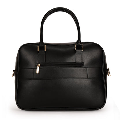 Magnolia PU Leather  Black Laptopbag