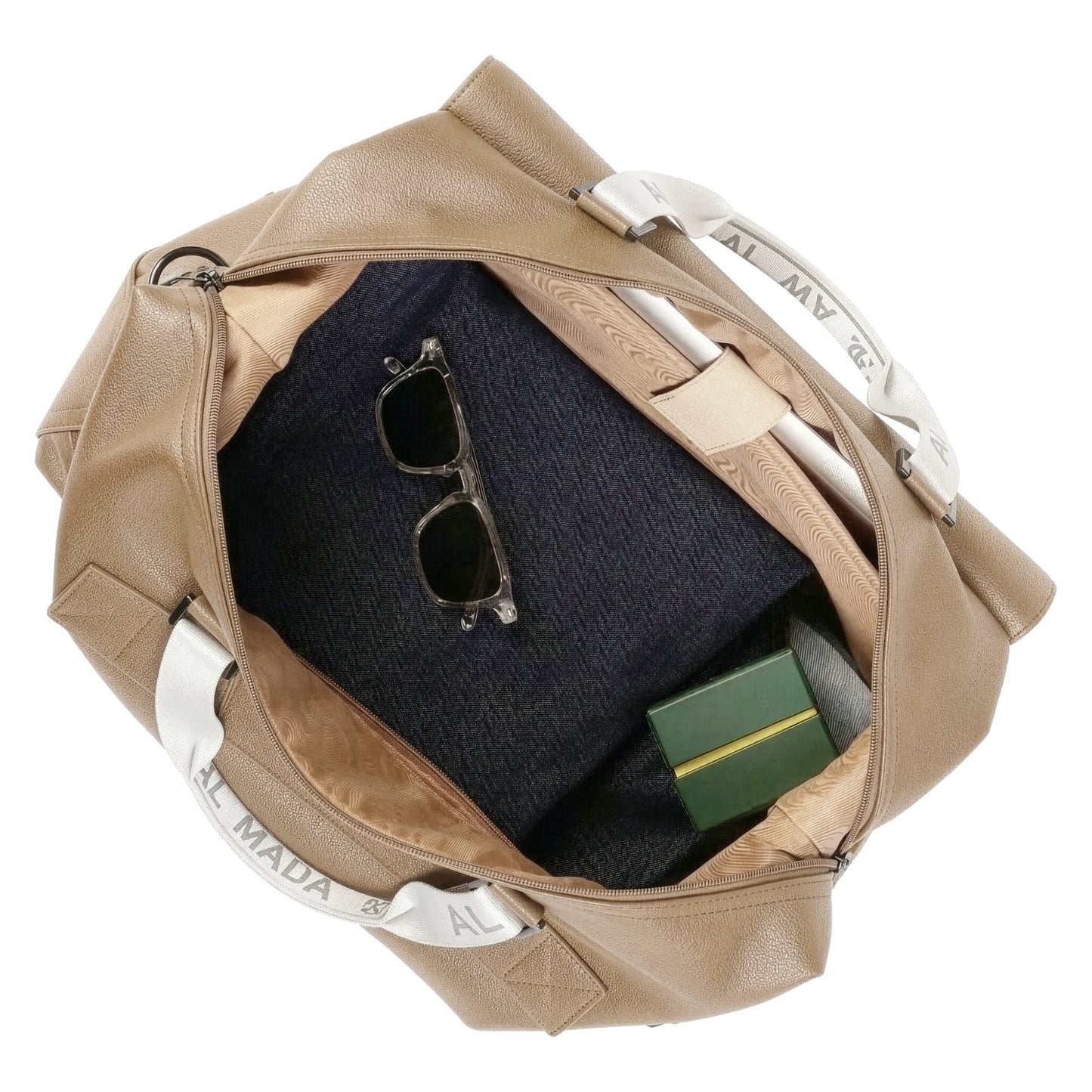 Magnolia PU Leather Women Beige Handbag