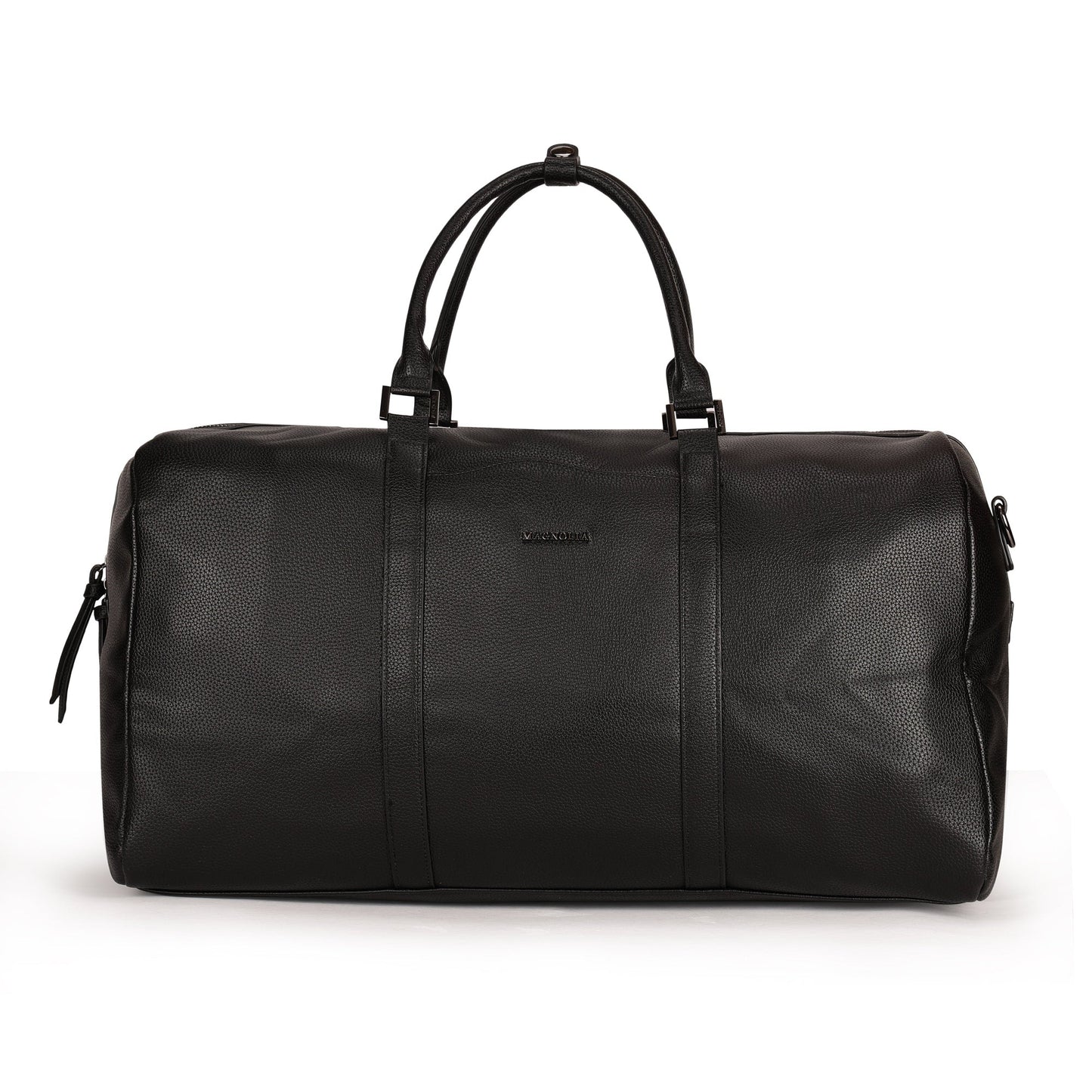 Magnolia PU Leather  Black Duffle Bag