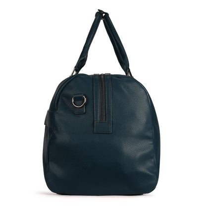 Magnolia PU Leather  Blue Duffle Bag