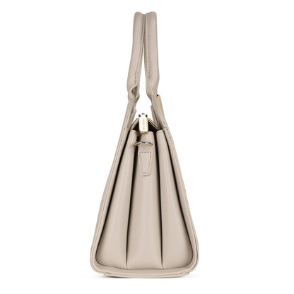 Magnolia PU Leather Women Embroidered Grey Shoulder Bag