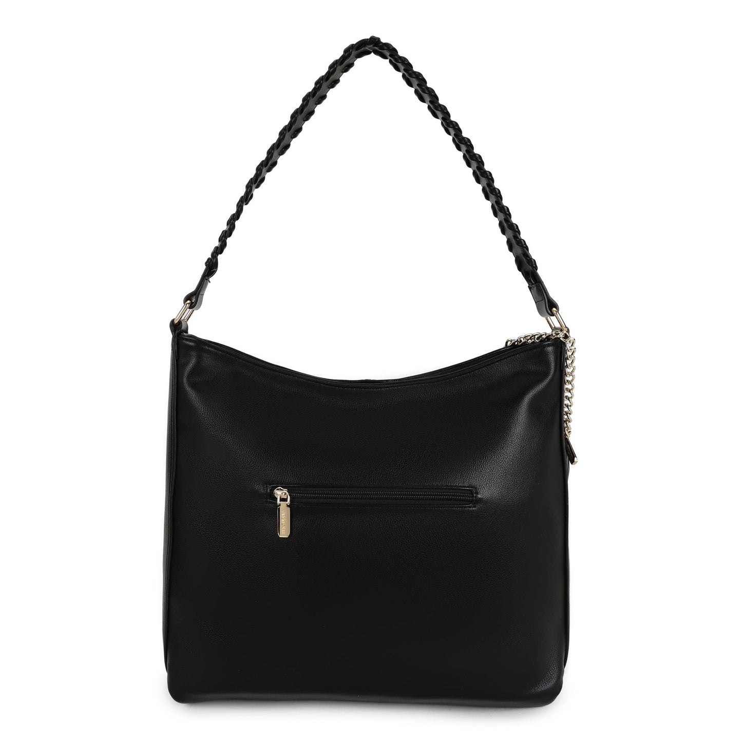 Magnolia PU Leather Women Black Tote Bag
