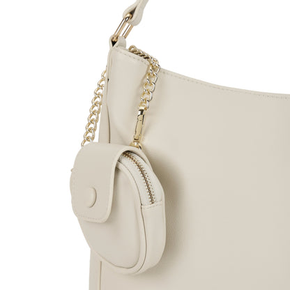 Magnolia PU Leather Women Beige Tote Bag