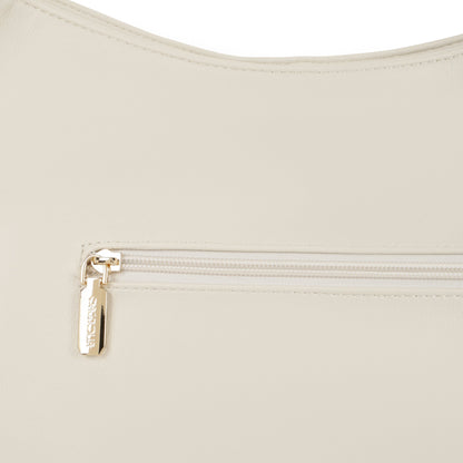 Magnolia PU Leather Women Beige Tote Bag