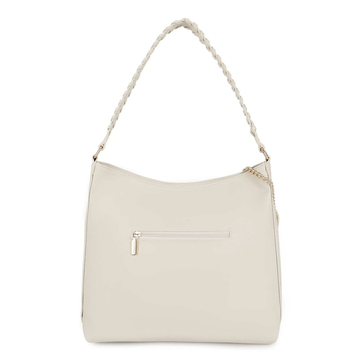 Magnolia PU Leather Women Beige Tote Bag
