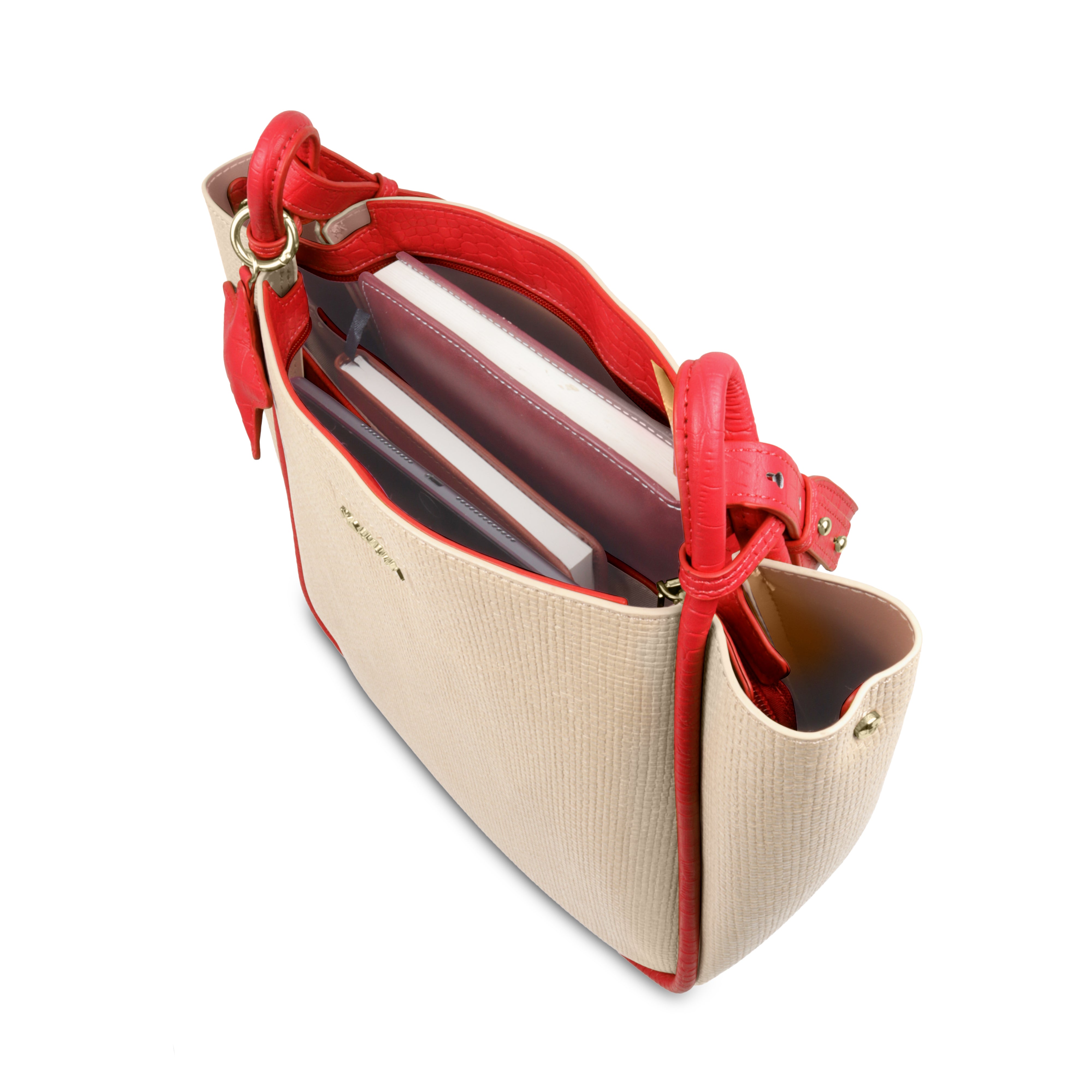 Stylish Leather Tote Bag with Star Charm & Spacious Interior