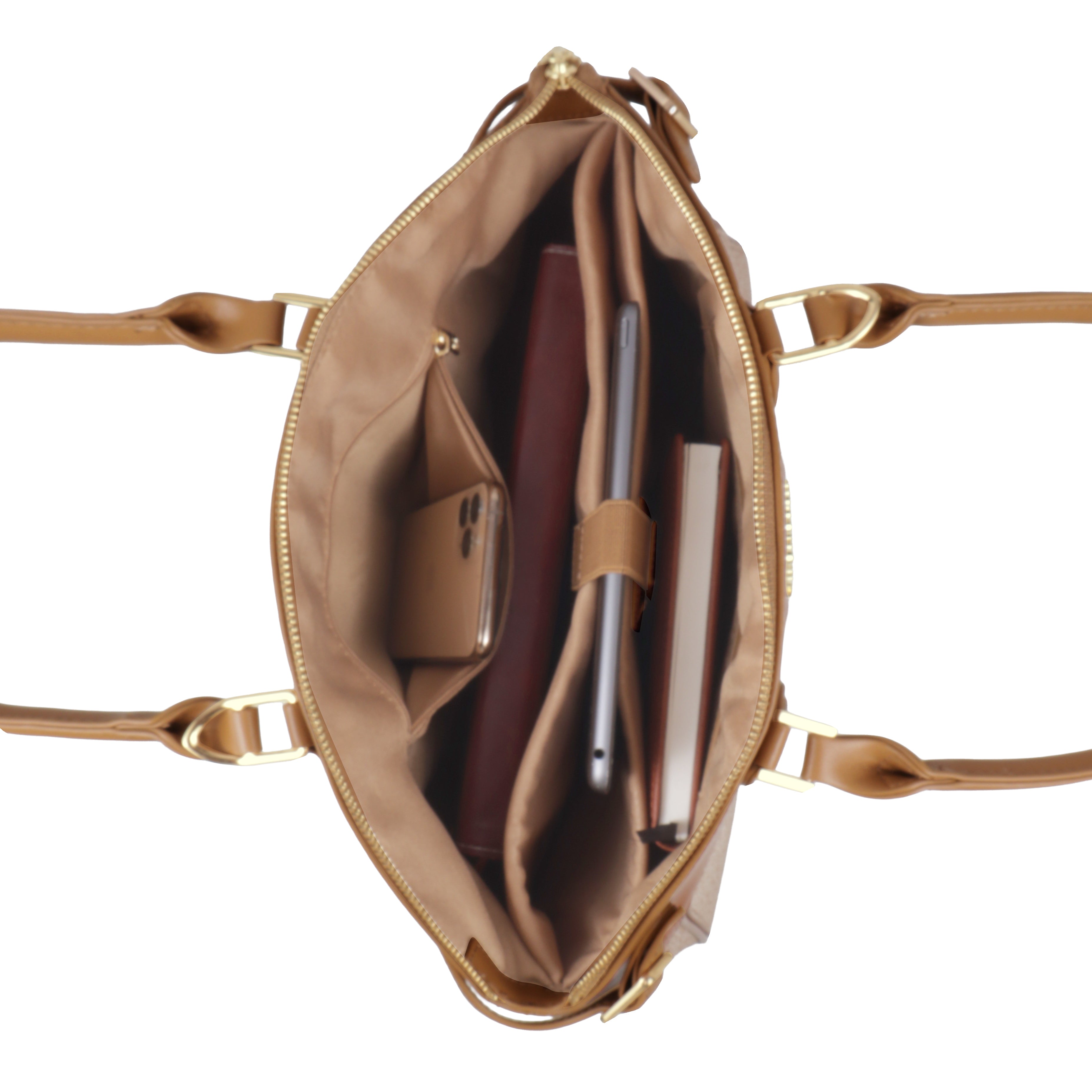 Trendy Leather Tote Bag with Detachable Shoulder Strap & Spacious Interior