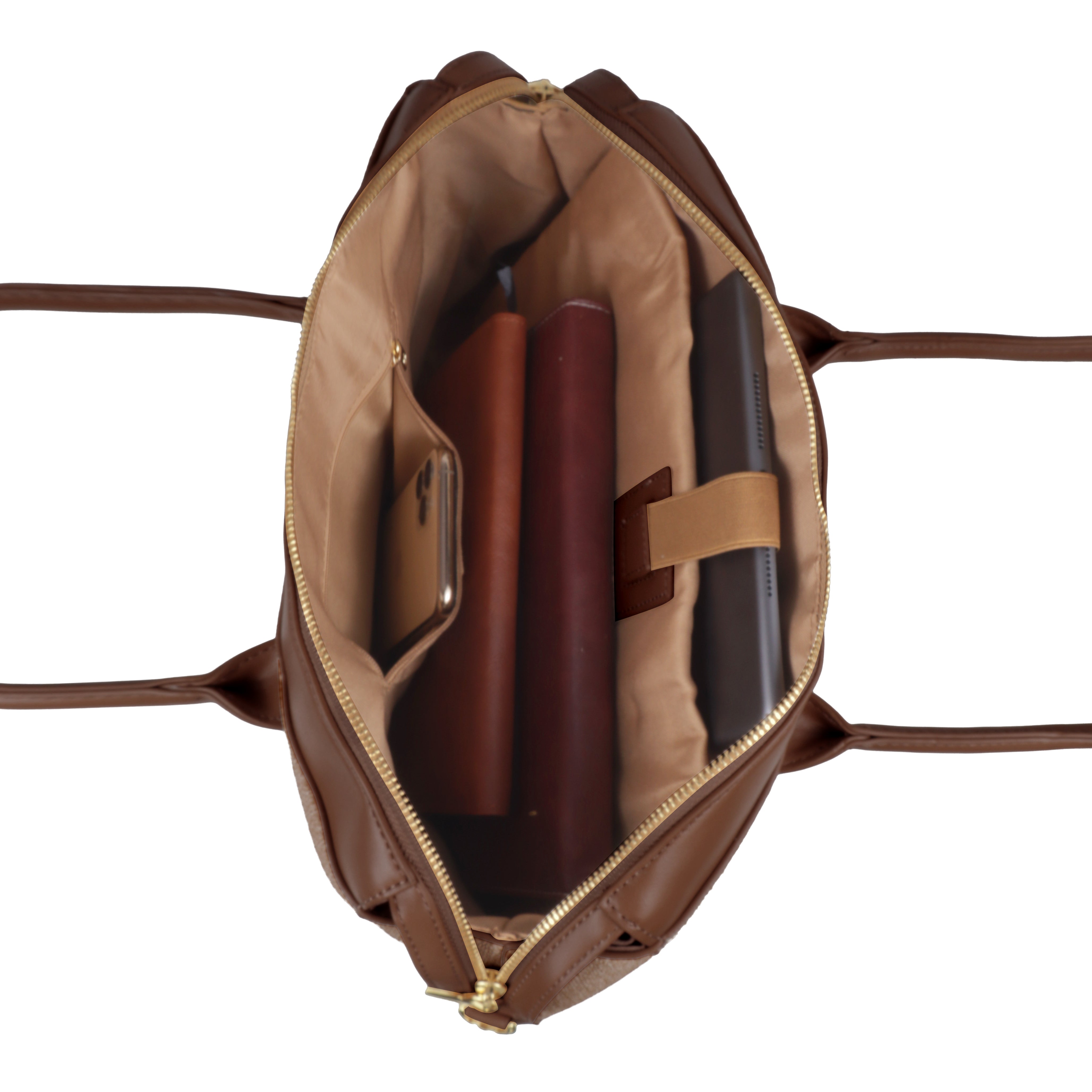 Magnolia Elegant Structured Handbag for Women - Premium Shoulder Tote with Top Handles & Detachable Strap