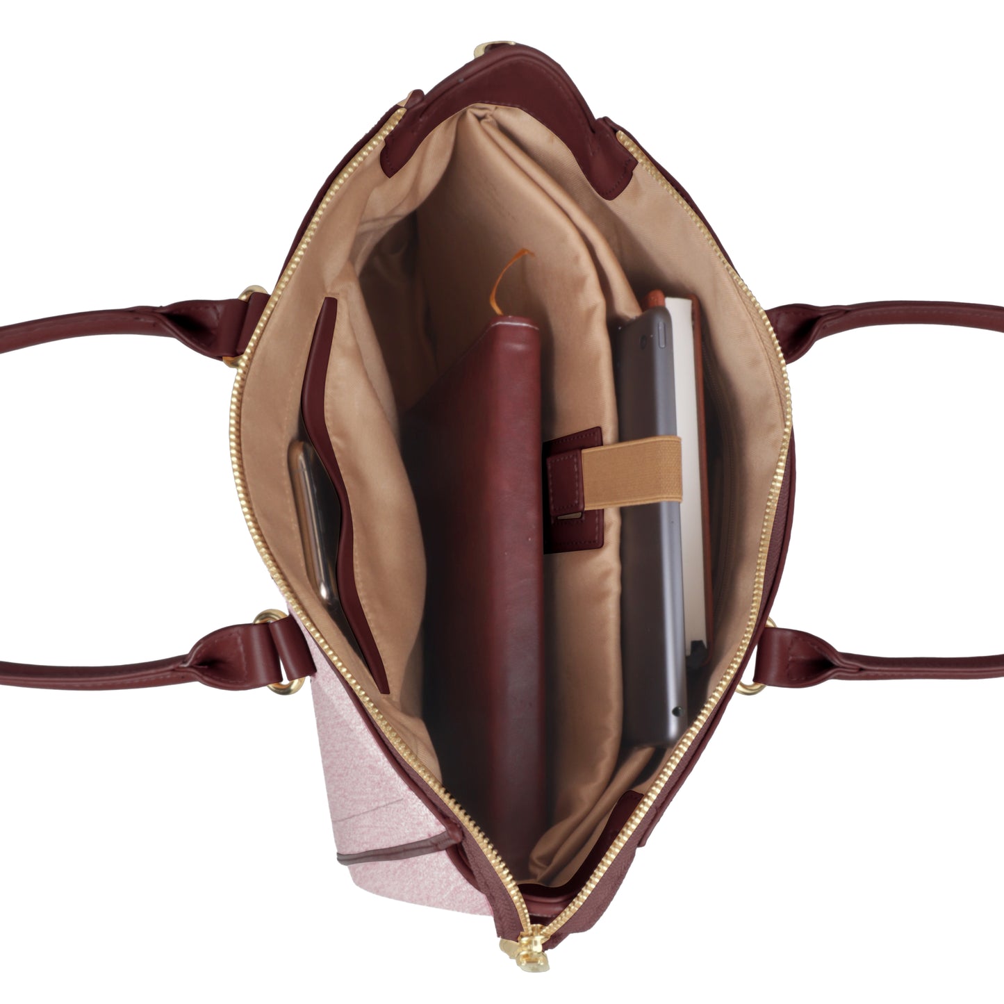 Magnolia Stylish Textured Handbag for Women - Elegant Shoulder Tote with Detachable Strap