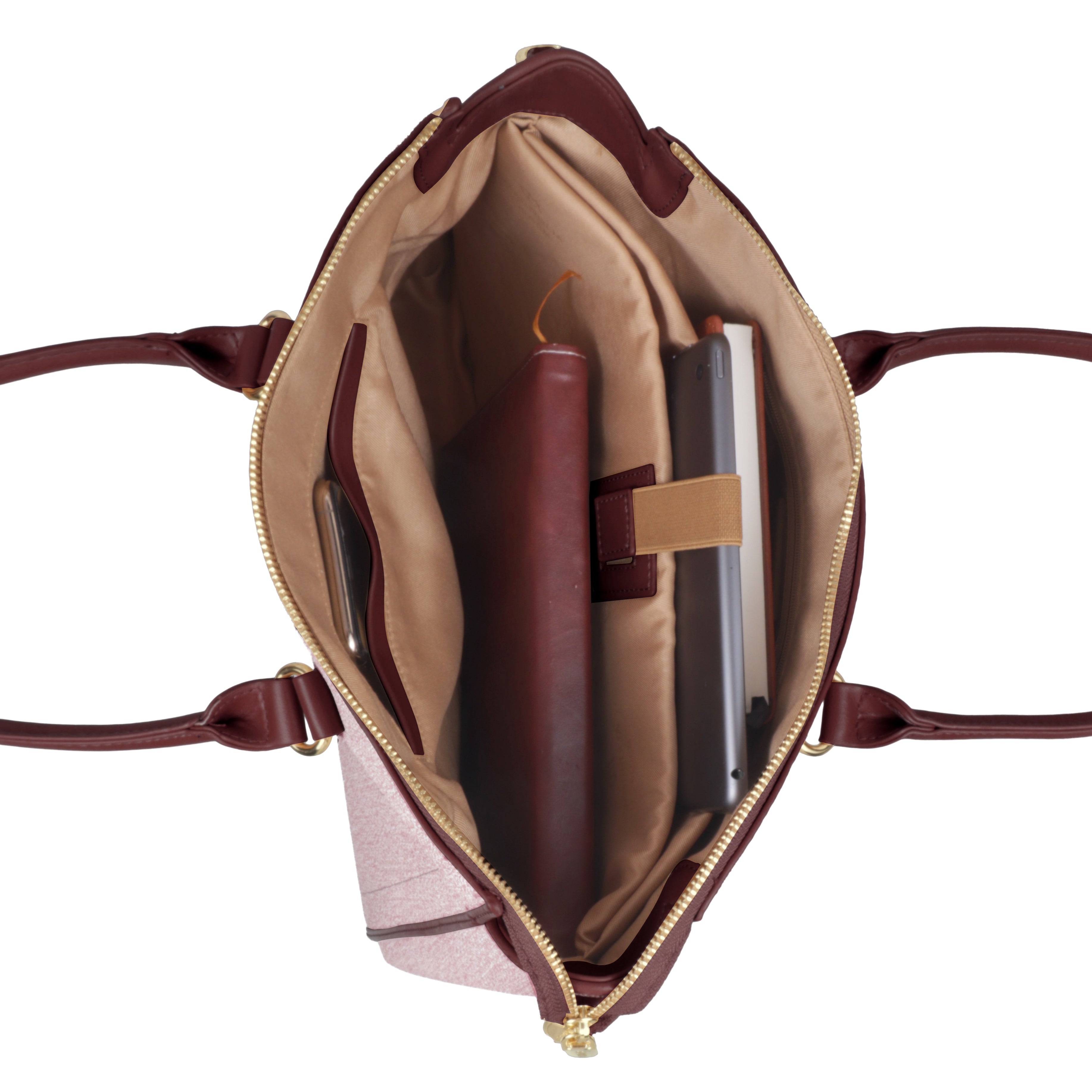 Magnolia Stylish Textured Handbag for Women - Elegant Shoulder Tote with Detachable Strap
