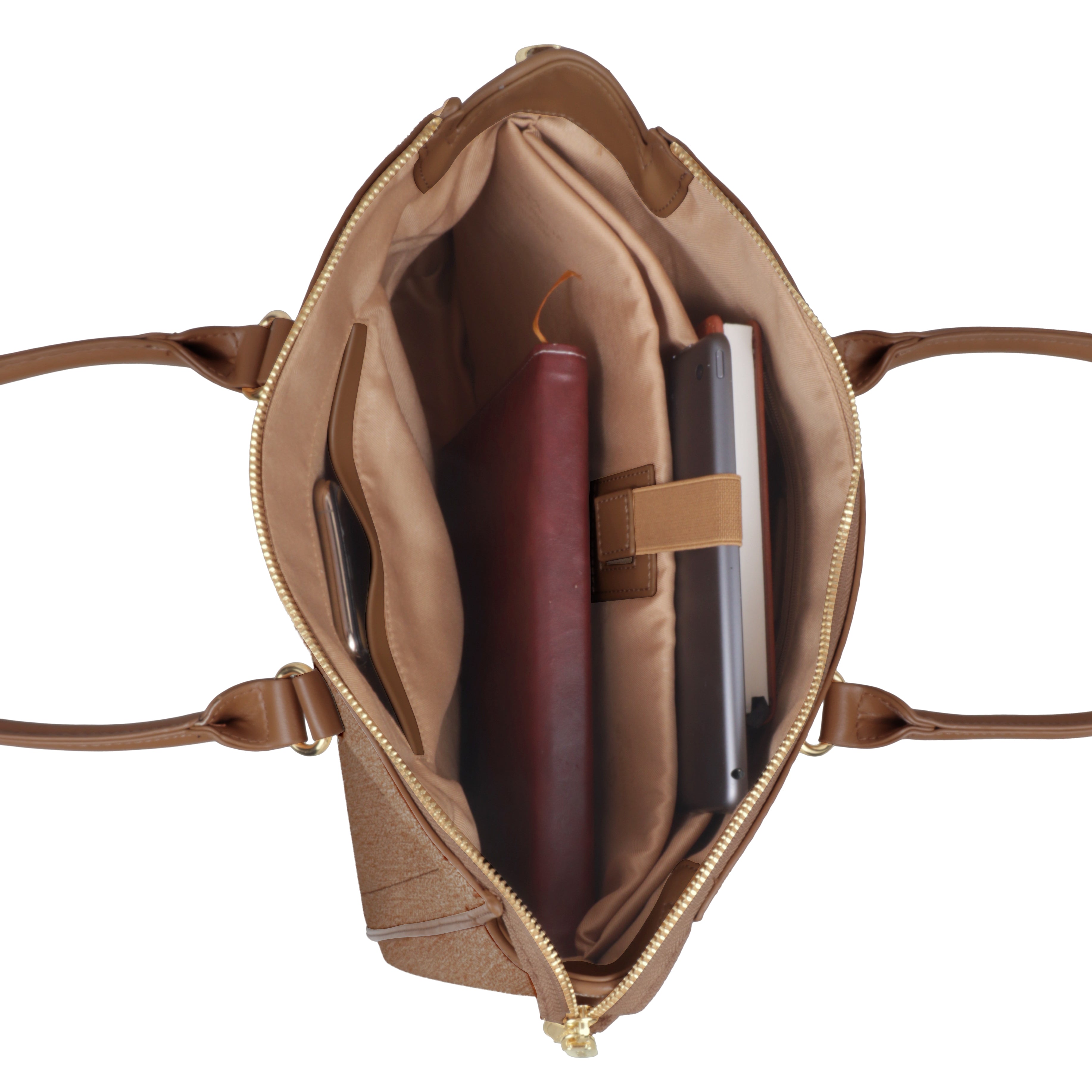 Magnolia Stylish Textured Handbag for Women - Elegant Shoulder Tote with Detachable Strap
