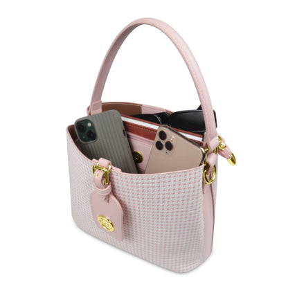Magnolia Premium Textured Handbag for Women with Detachable Sling Strap