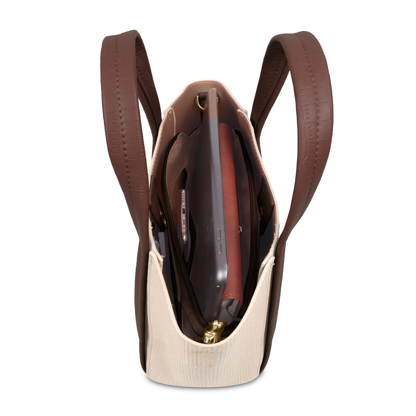 Trendy Leather Tote Bag with Detachable Shoulder Strap & Spacious Interior