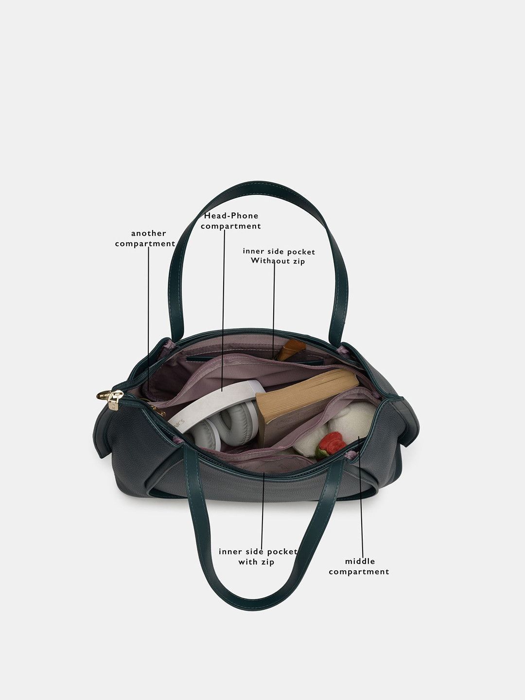Premium Tote Handbag with Star Charm & Dual Handle Design