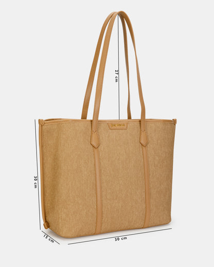 Magnolia Tote Bag – Stylish & Spacious Handbag with PU Leather Straps