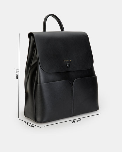 Magnolia Stylish PU Leather Backpack Spacious & Trendy Travel Bag for Women