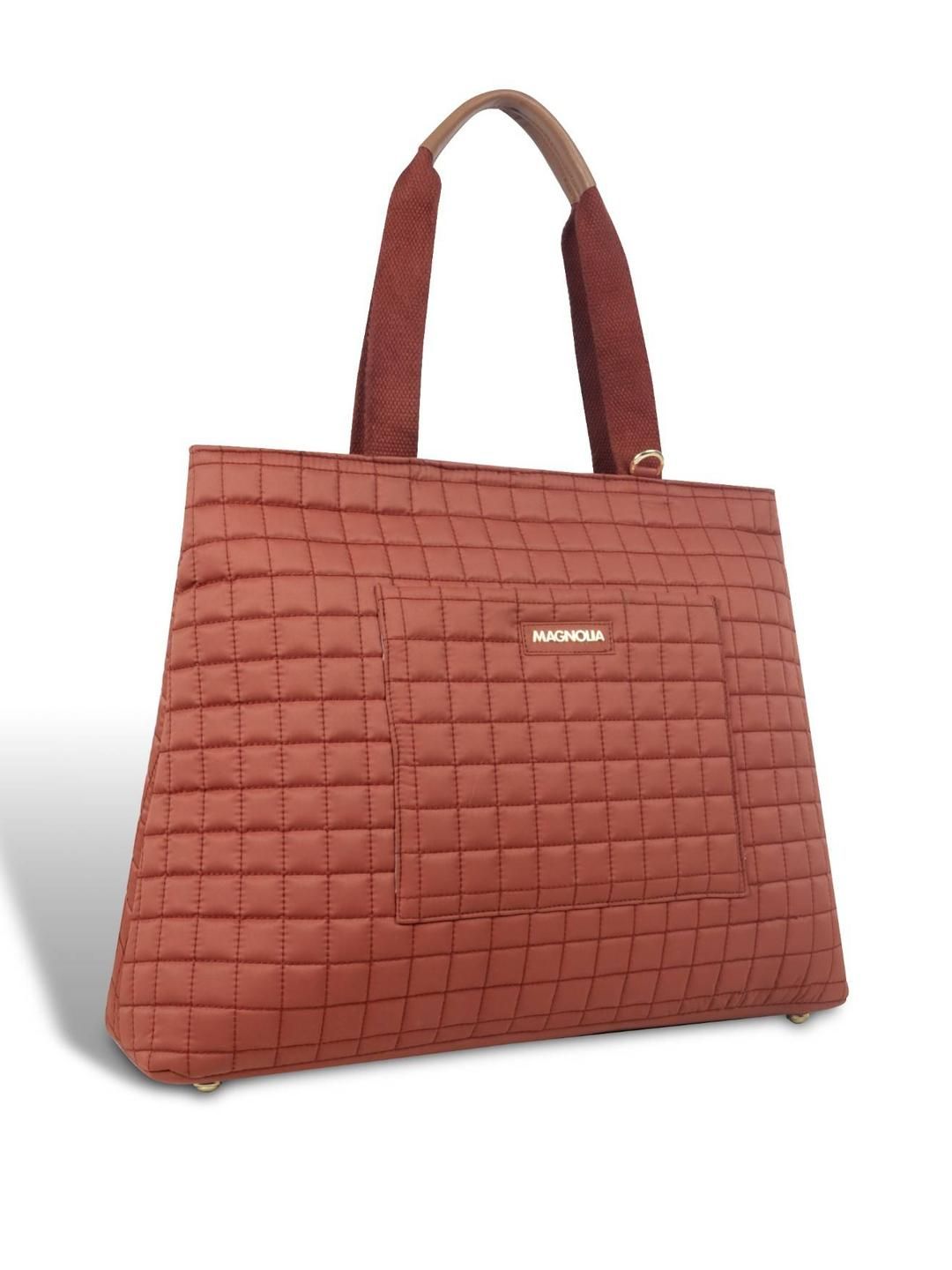 Magnolia Women Orange Tote Bag