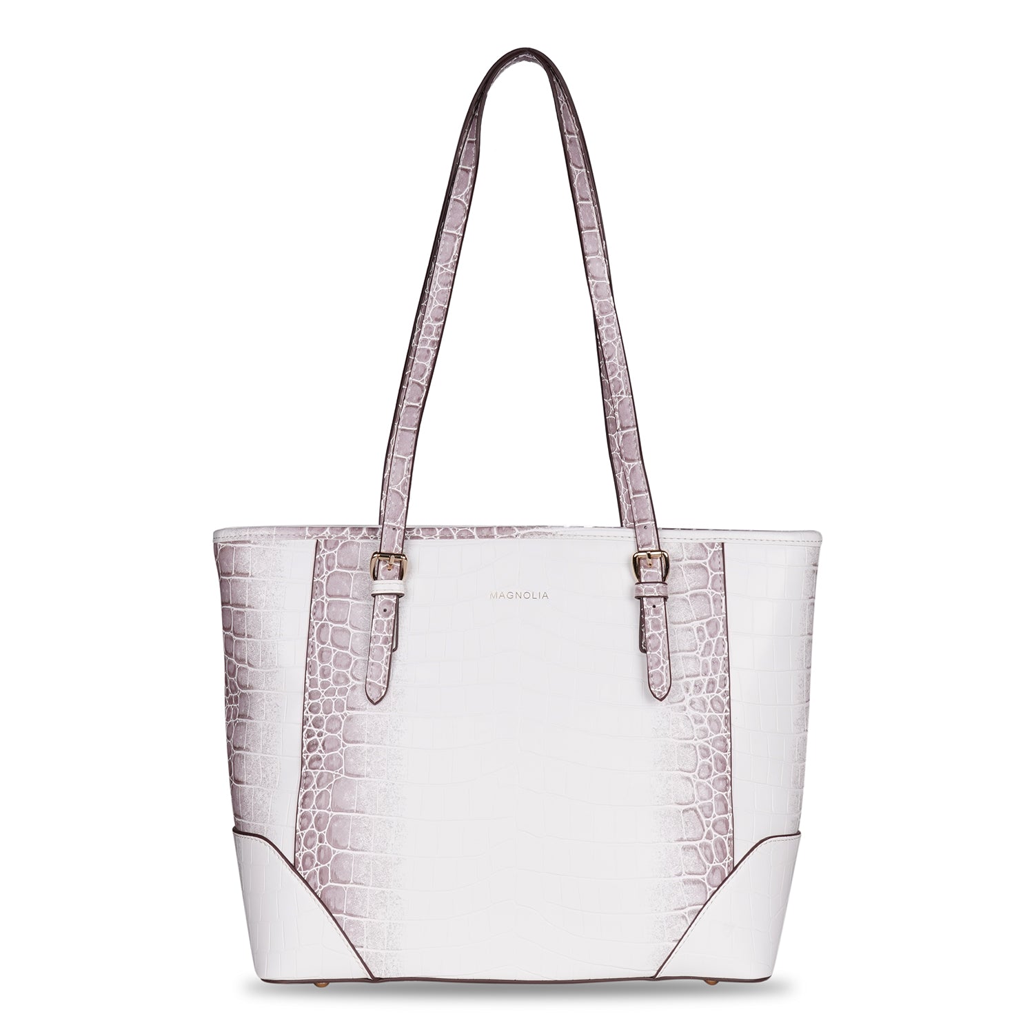 Magnolia Radiant Rivet Tote Bag / Croco Tote Large Bag (MG-7078)