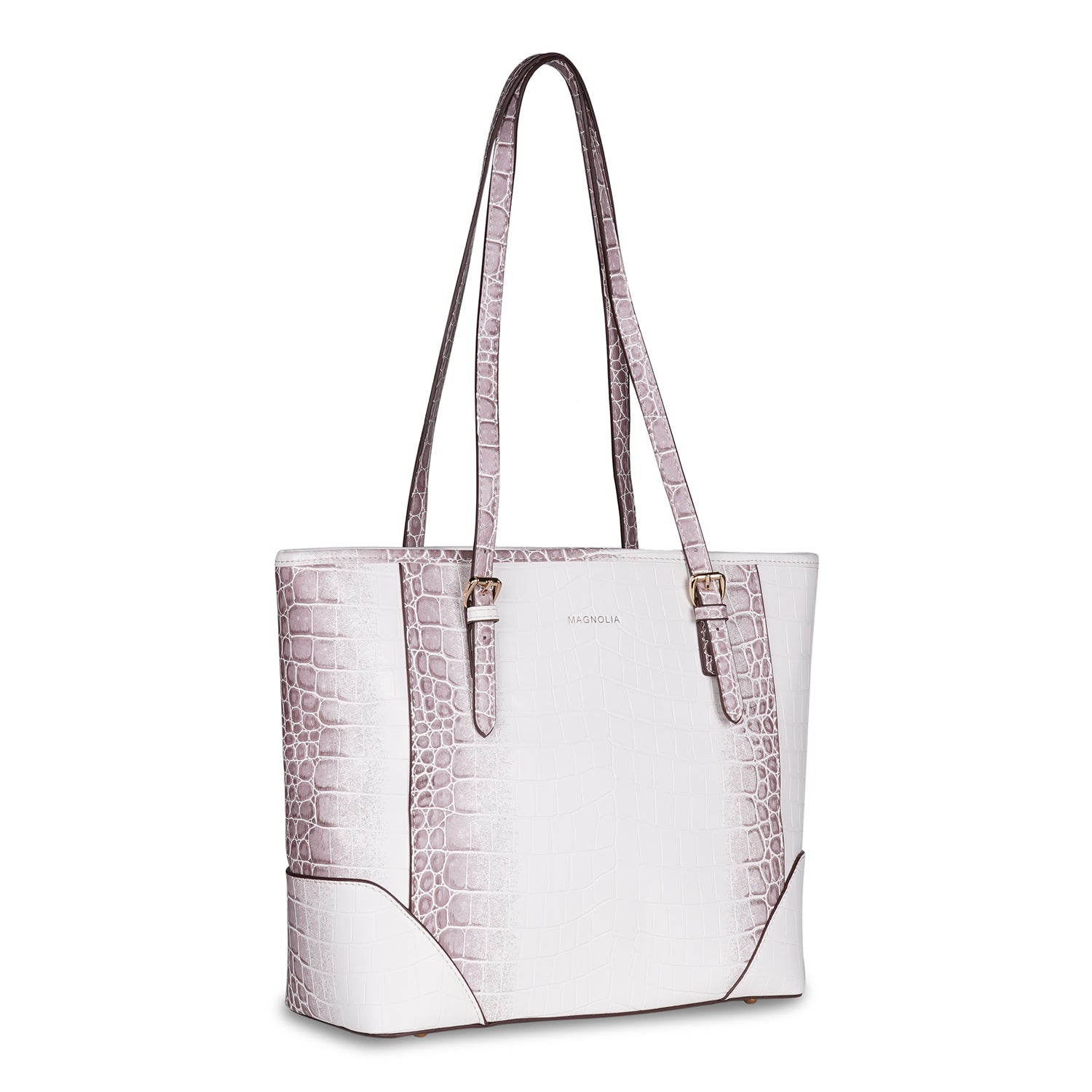 Magnolia Radiant Rivet Tote Bag / Croco Tote Large Bag (MG-7078)