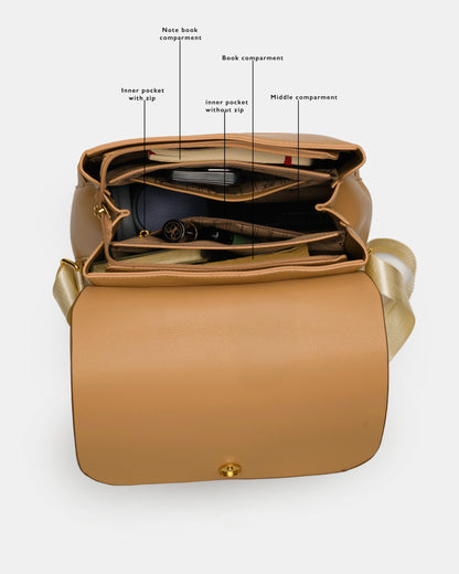 Magnolia Stylish PU Leather Backpack Spacious & Trendy Travel Bag for Women
