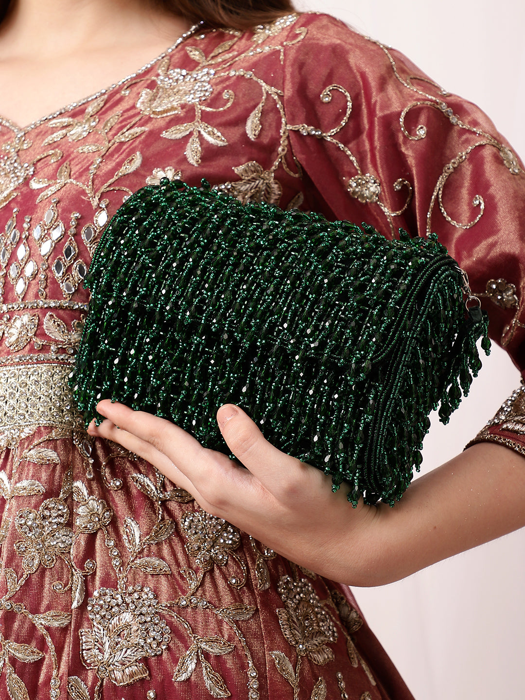 Magnolia Bead Clutch