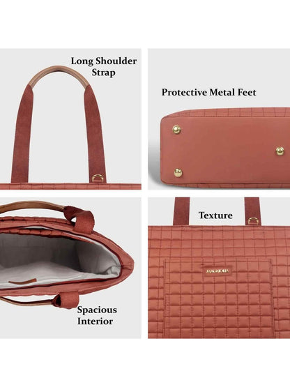 Magnolia Women Orange Tote Bag