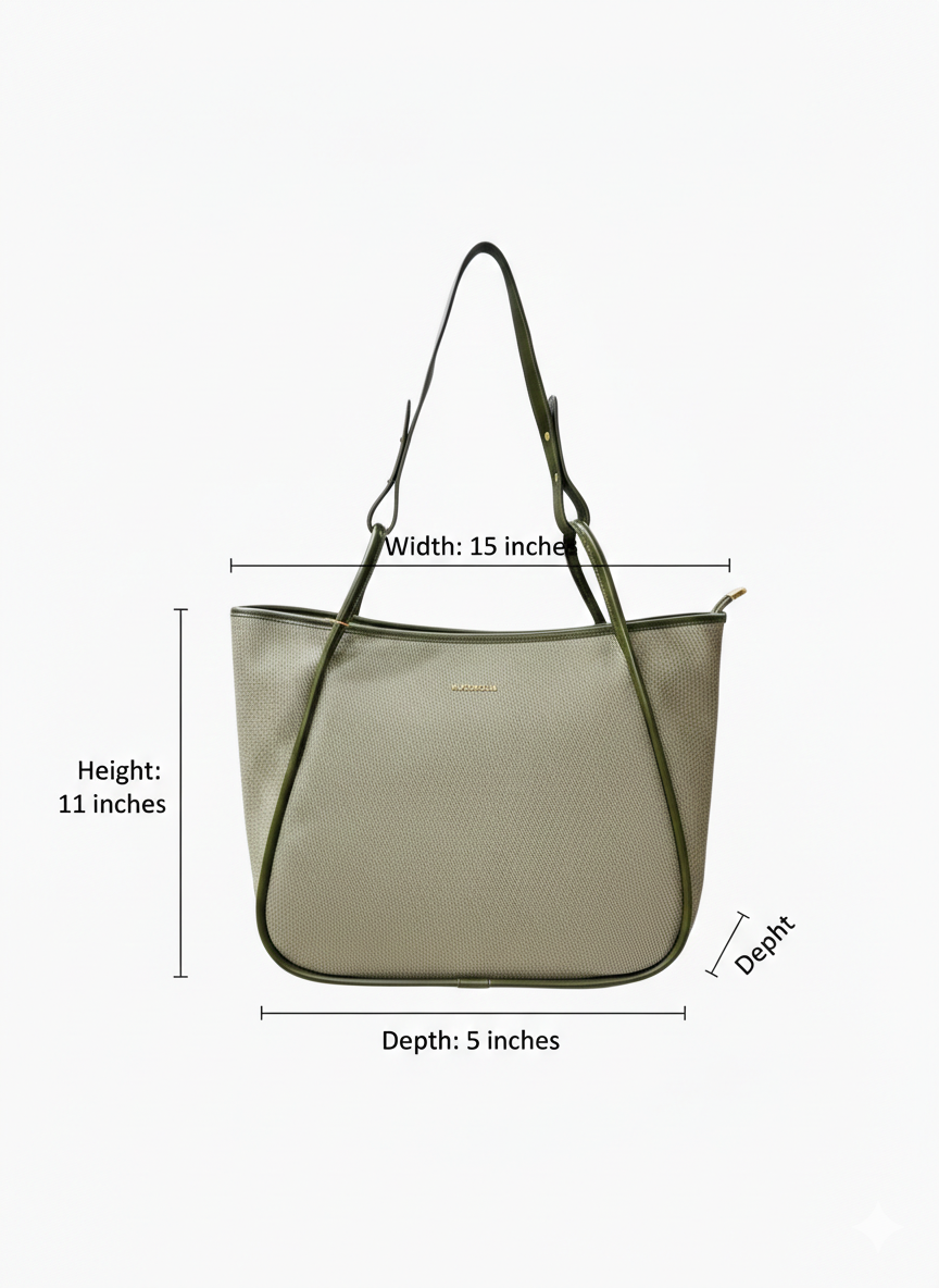 Magnolia Stylish & Spacious Tote Bag for Women | Green