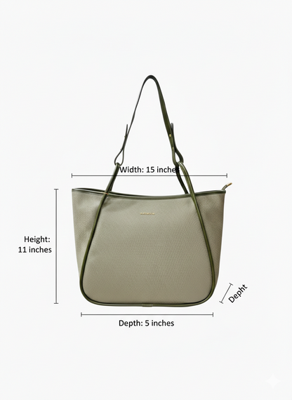 Magnolia Stylish & Spacious Tote Bag for Women | Green