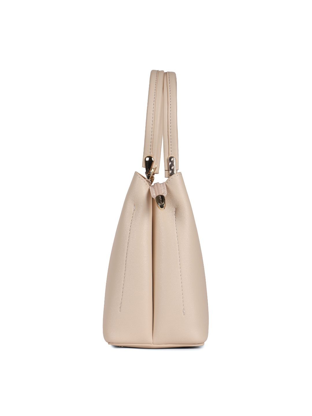 Magnolia Beige PU Leather Embroidered One Size Women Tote