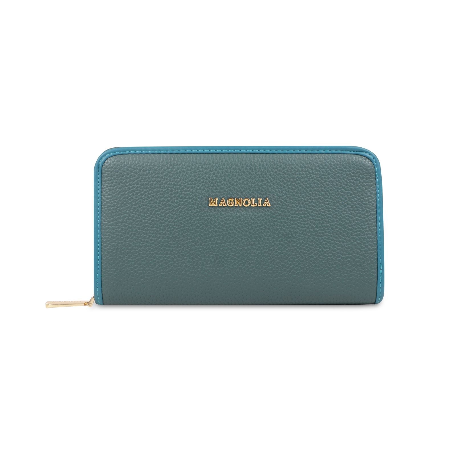 Magnolia Stylish Faux Leather Blue Wallet for Women – Everyday & Formal Use