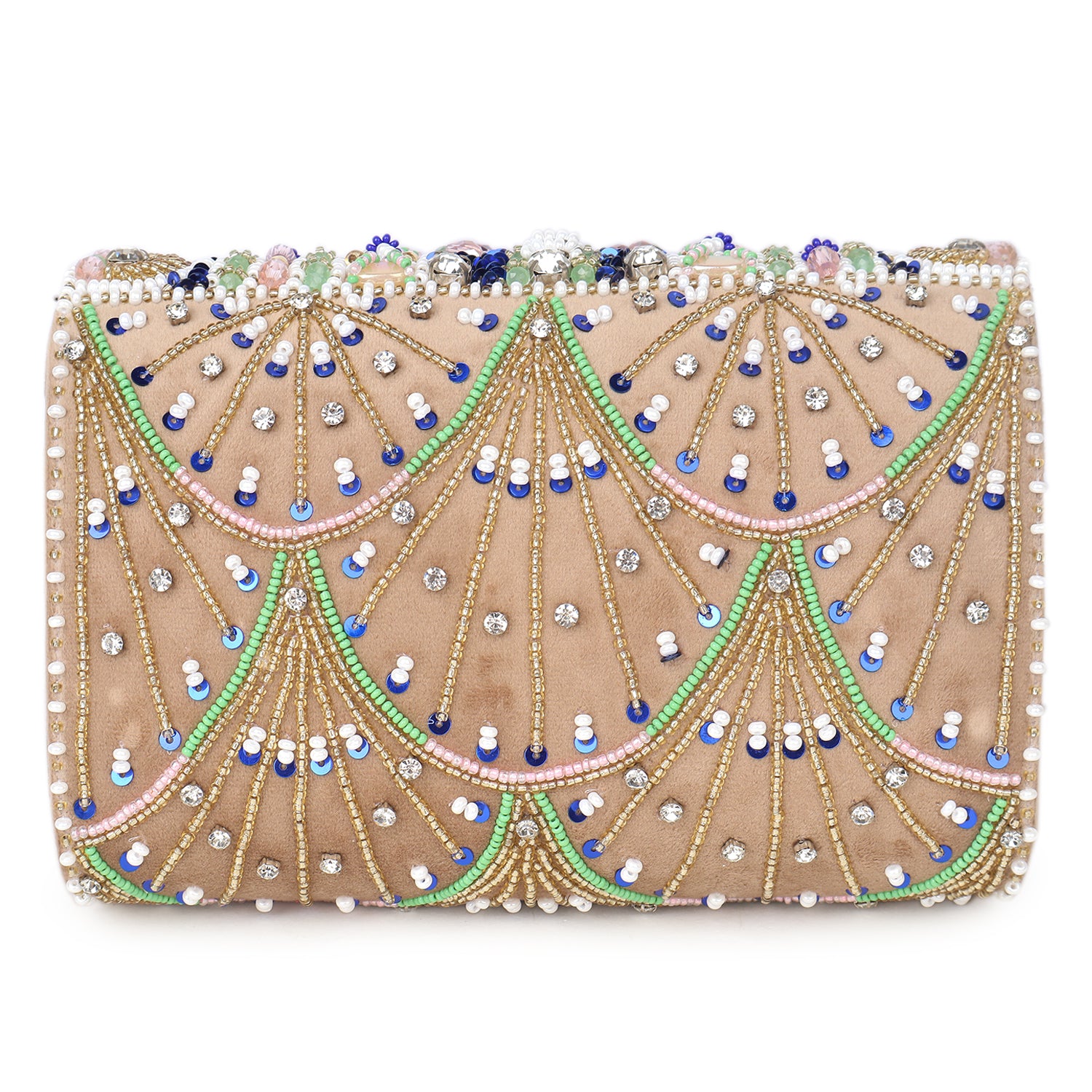 Vibrant Fringe Clutch